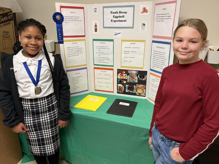 Alexandria Otis and Ella Clanton, First Place, Biological Sciences